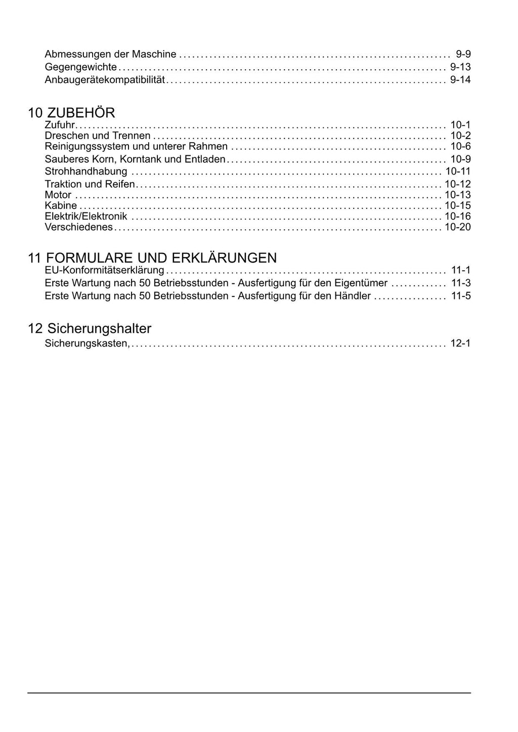 New Holland CR8070 CR8080 CR9070 Mähdrescher Betriebsanleitung Ab 1940