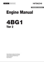 Manual de servicio técnico del taller del motor HITACHI 4BG1 Tier2