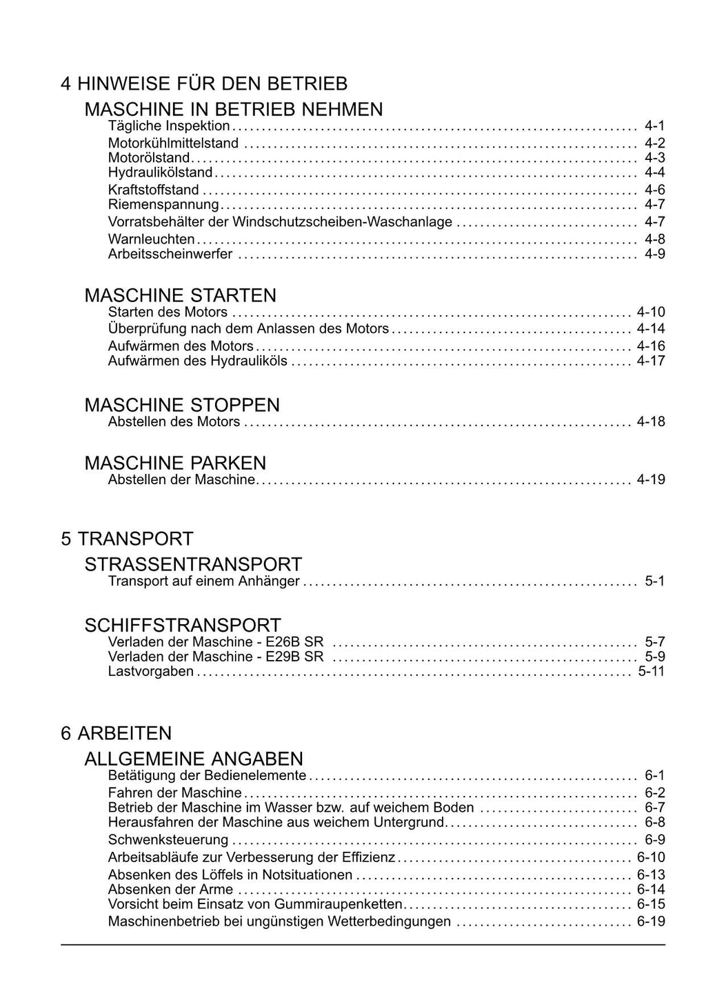 New Holland E26B SR E29B SR Bagger Betriebsanleitung 47530084