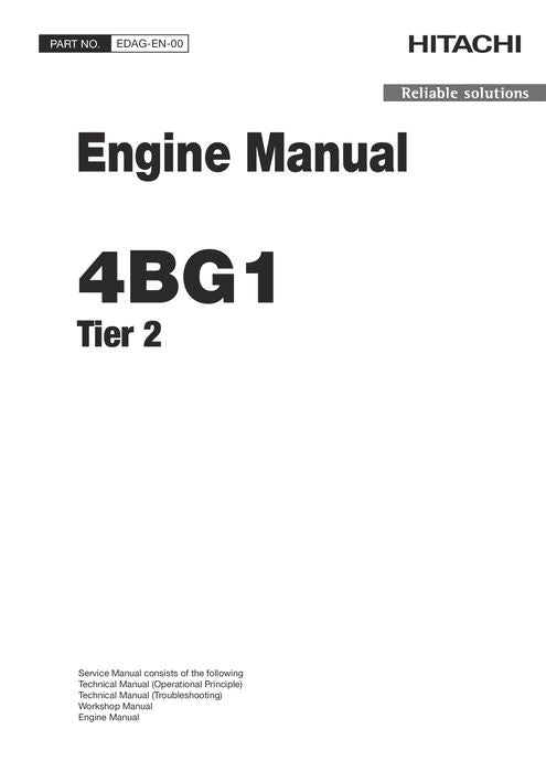 HITACHI 4BG1 ENGINE SERVICE MANUAL