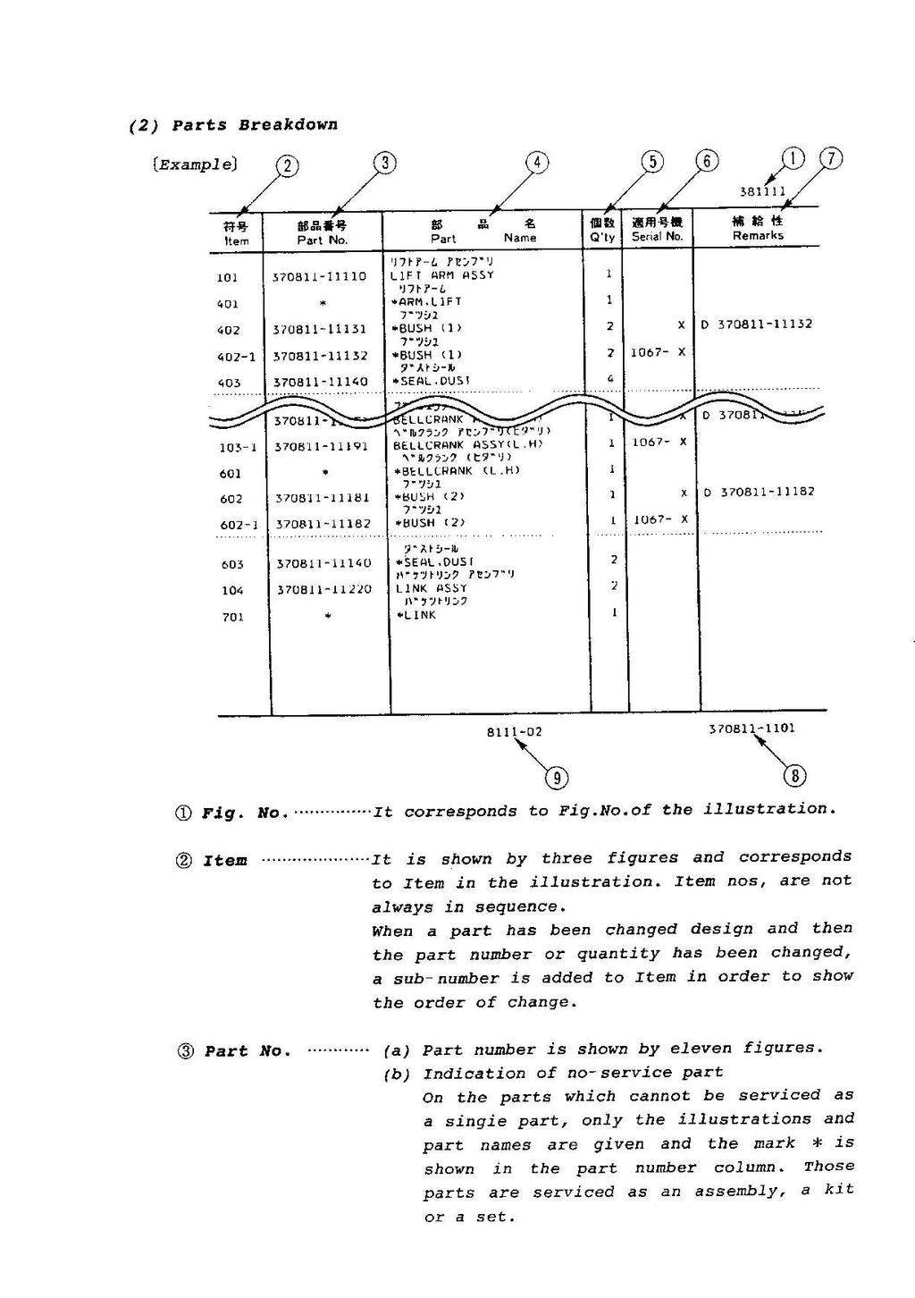Hitachi LX50-2C Wheel Loader Parts Catalog Manual SN all