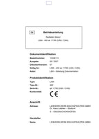 Liebherr L566 Radlader 2plus2 Betriebsanleitung ser 11780 USA CAN