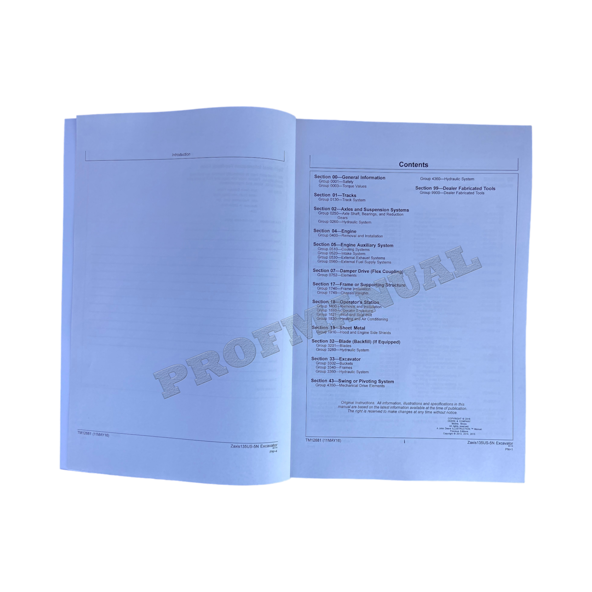 HITACHI ZAXIS 135US-5N EXCAVATOR REPAIR SERVICE MANUAL + !BONUS!