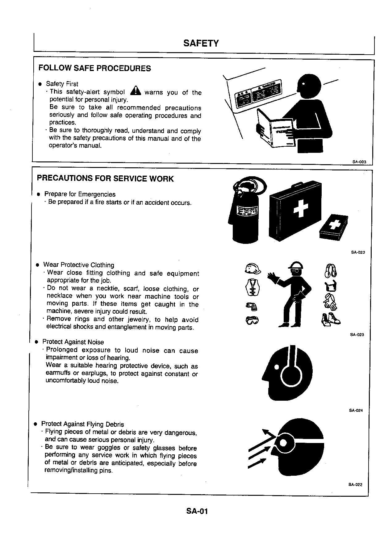 Hitachi EX30UR-2 EX40UR-2 Excavator Operational Test Troublesh Service manual