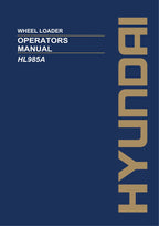 Manual de mantenimiento del operador de la cargadora de ruedas Hyundai HL985A