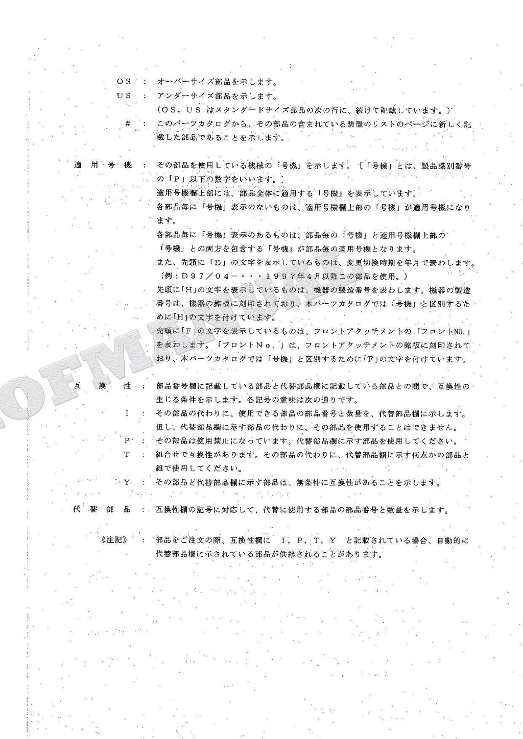 HITACHI EX60-5 EX60LC-5 EX80-5 Equip Component Excavator Parts Catalog Manual