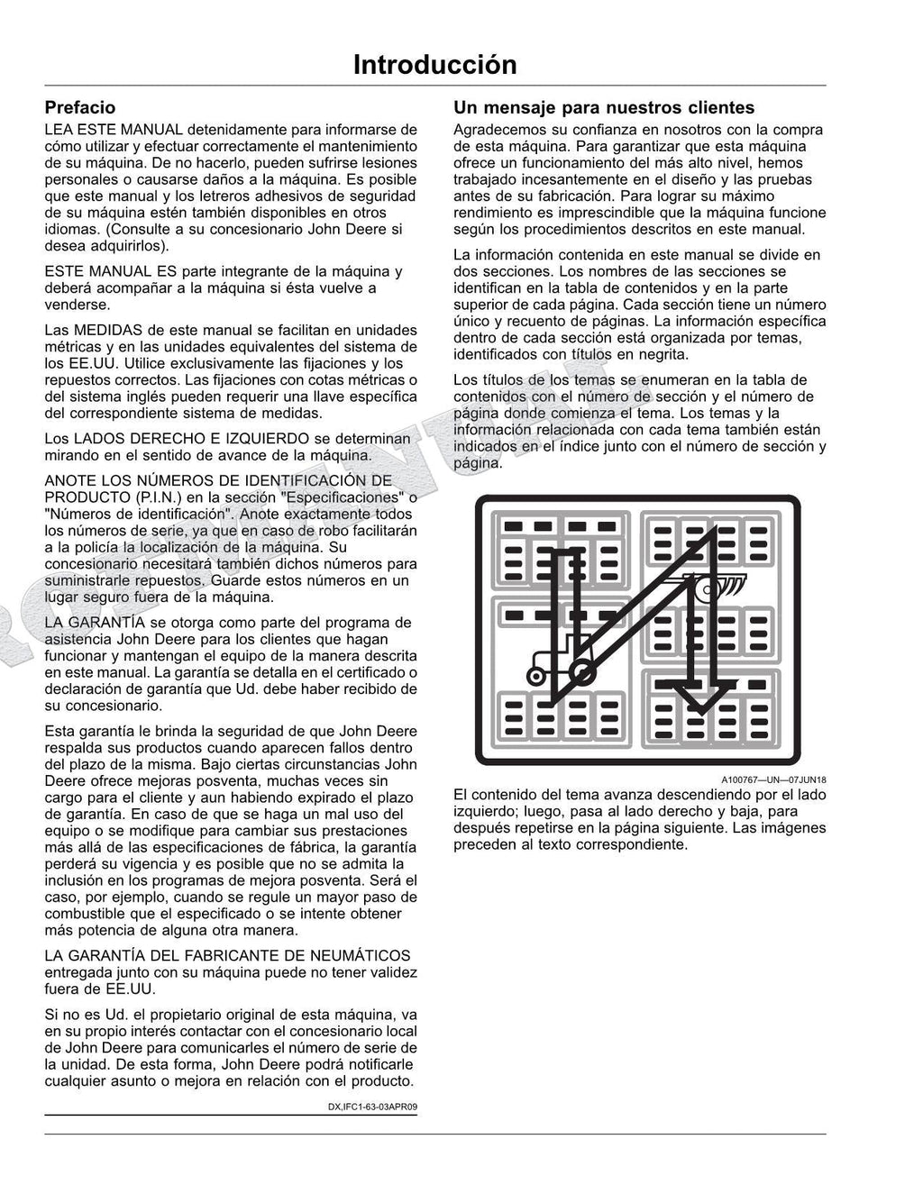 John Deere S760 S770 S780 S790 COMBINAR Manual del Operador Español SN 810001 -