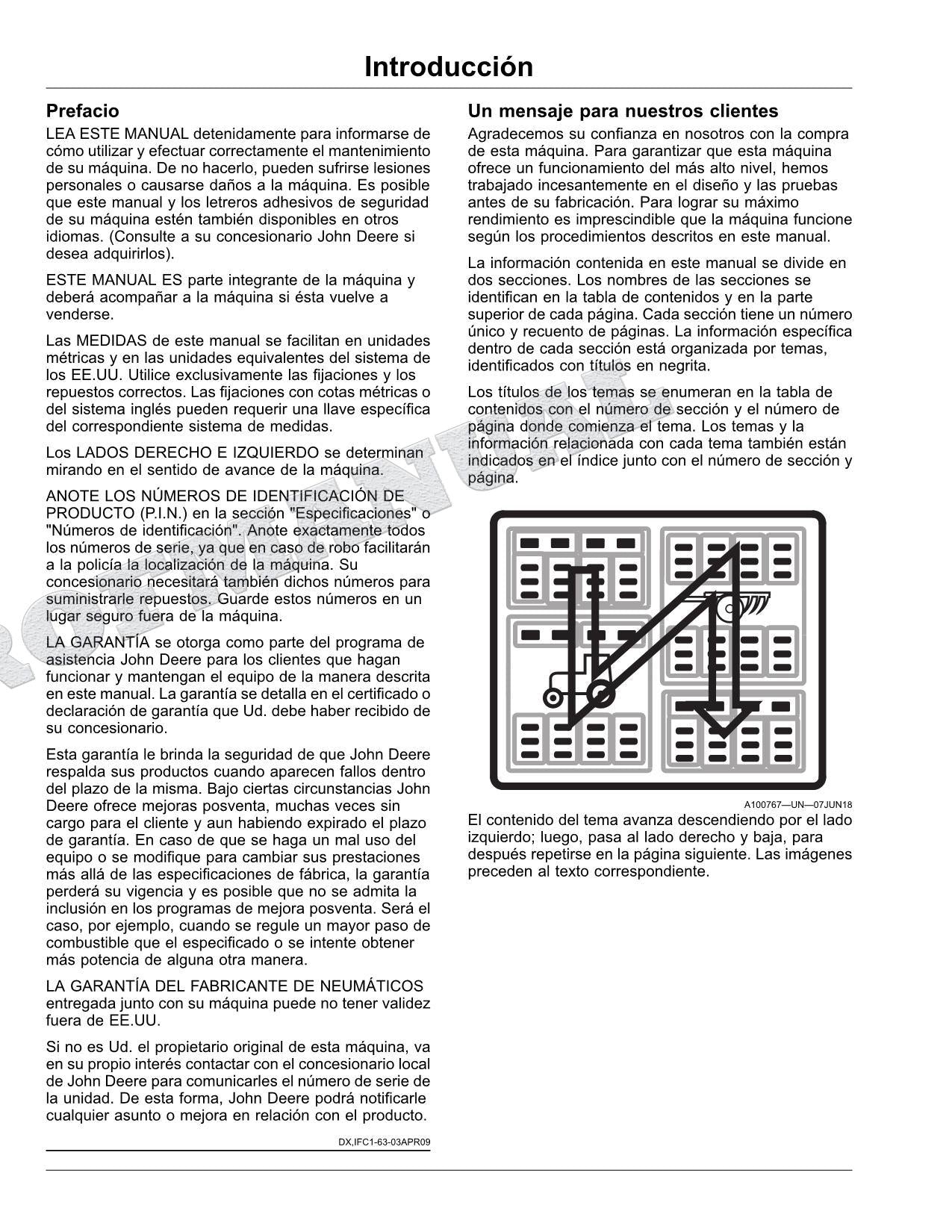 John Deere S760 S770 S780 S790 COMBINAR Manual del Operador Español SN 810001 -