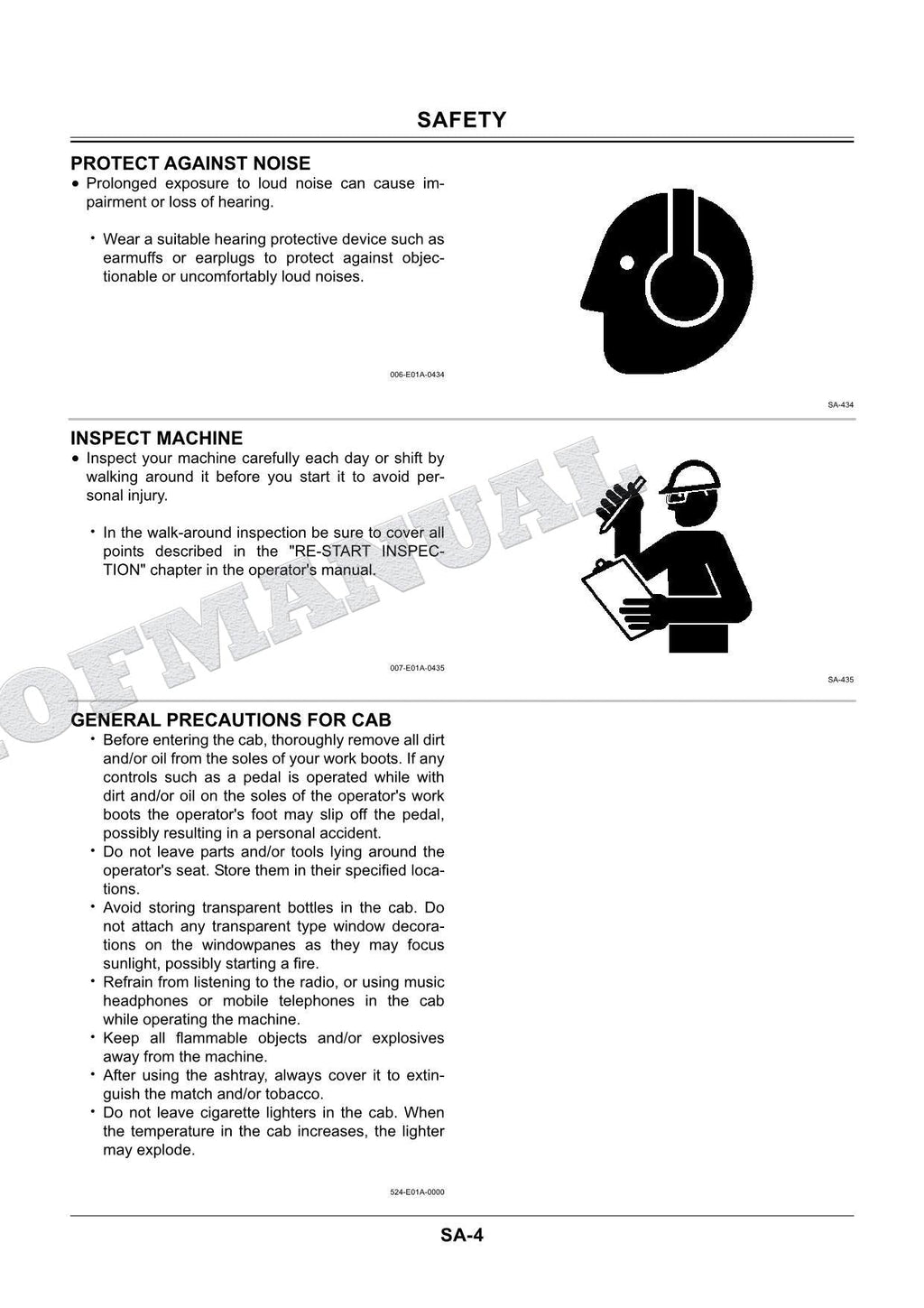 HITACHI ZX240LC-3G Excavator Land Mine Remover BM307-V24 Service Manual