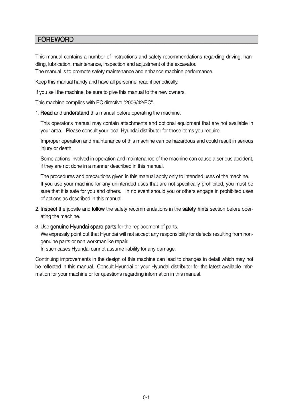 Hyundai R140LC-9 CRAWLER EXCAVATOR Operators User Manual