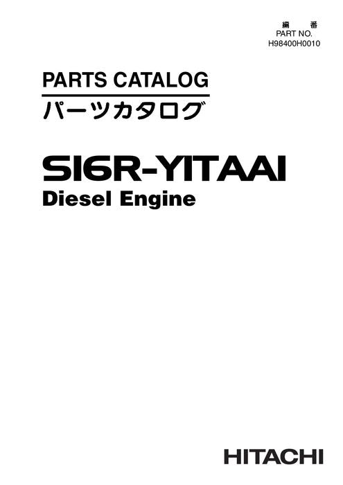Hitachi S16R-Y1TAA1 Diesel engine parts catalog manual