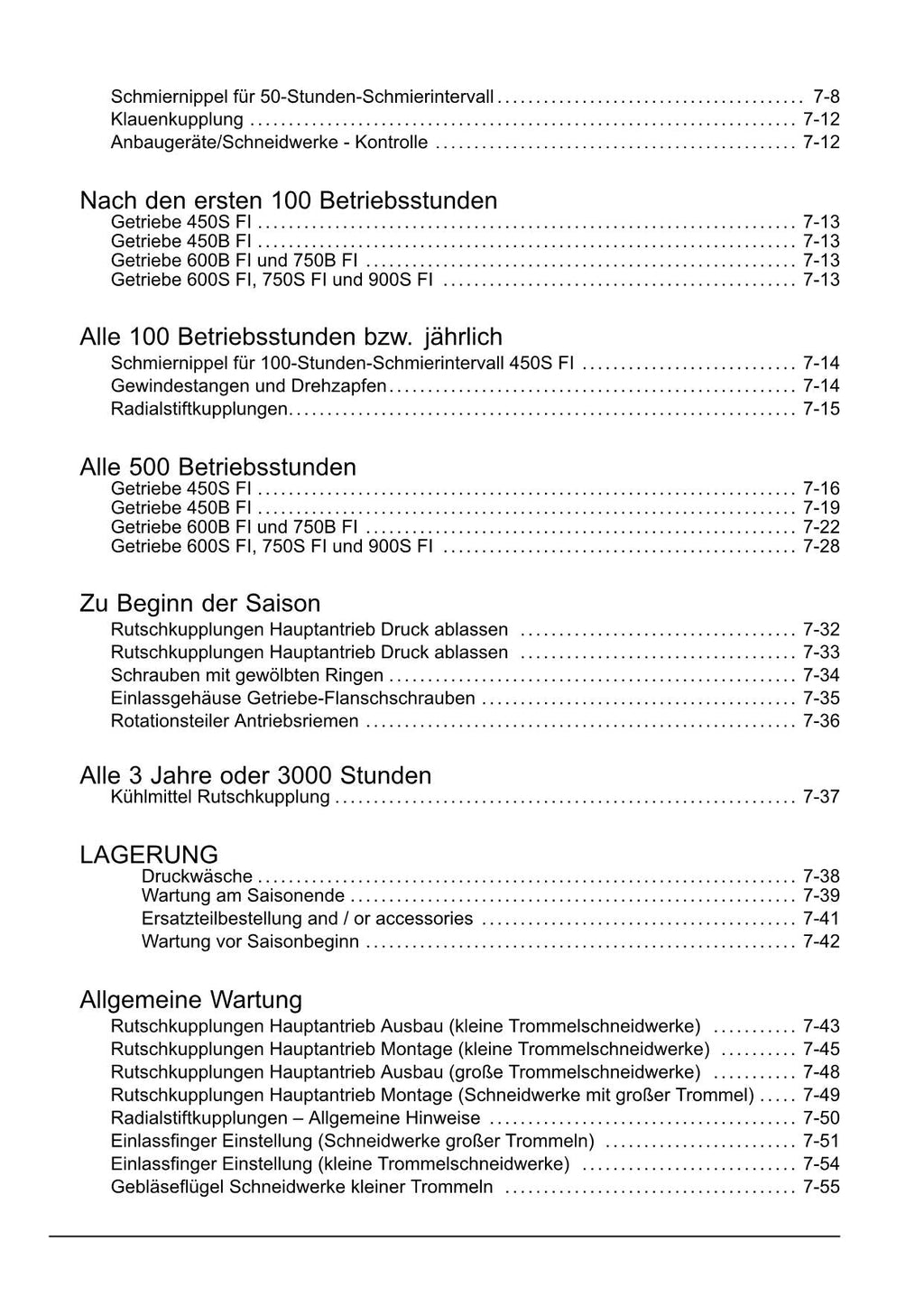 New Holland 450B 450S 600B 600S 750B 750S 900S FI Schneidwerk Betriebsanleitung