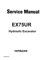 HITACHI EX75UR Excavator Service Manual