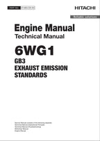 Hitachi 6WG1 Wheel Loader Engine Manual Technical Manual SN GB3 EMISSIONS