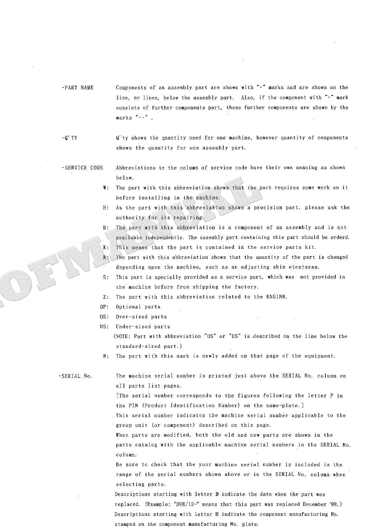 HITACHI EX75URLC-3 Excavator Parts Catalog Manual SN 010001-