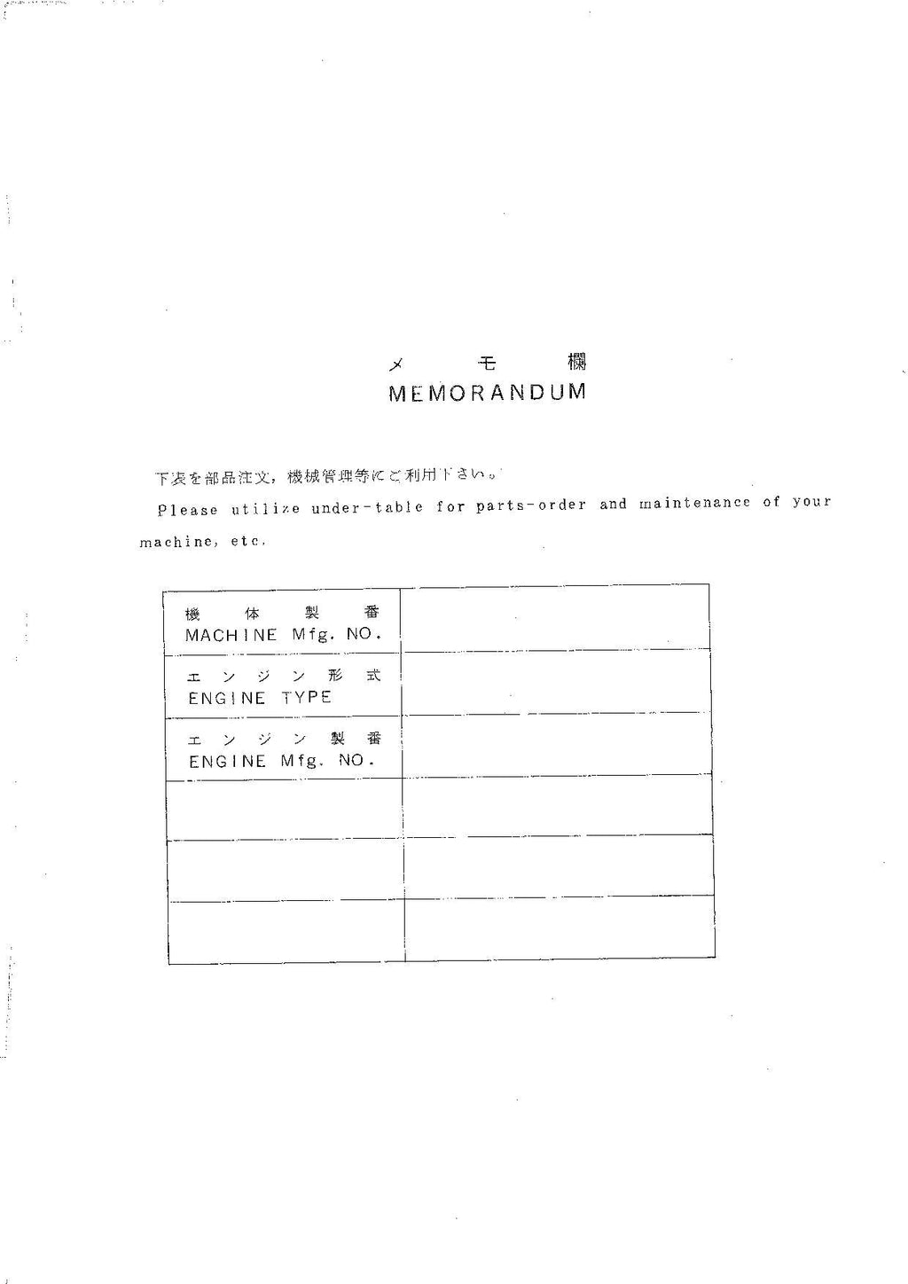 Hitachi LX70-2C Wheel Loader Parts Catalog Manual SN 03001-up
