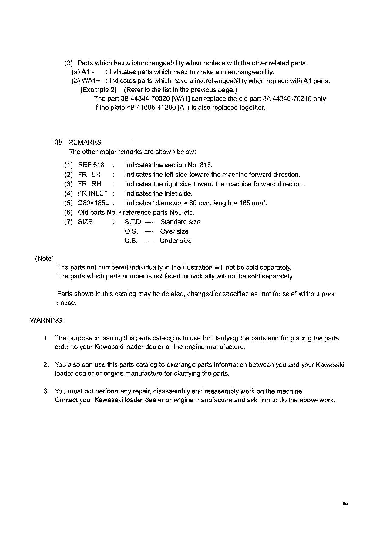Hitachi ZW220-G ZW250-G HINO J08C-TI Engine Wheel Loader Parts Catalog Manual