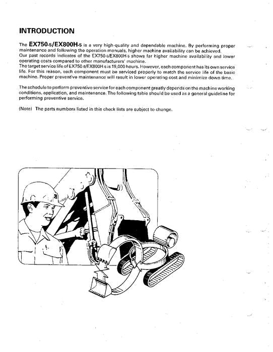 MANUAL DE SERVICIO DE LA EXCAVADORA HITACHI EX750-5 EX800H-5 KO21200
