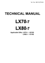 Hitachi LX70-7 LX80-7 Wheel Loader Technical Manual +Schematics KM-TL077E-00
