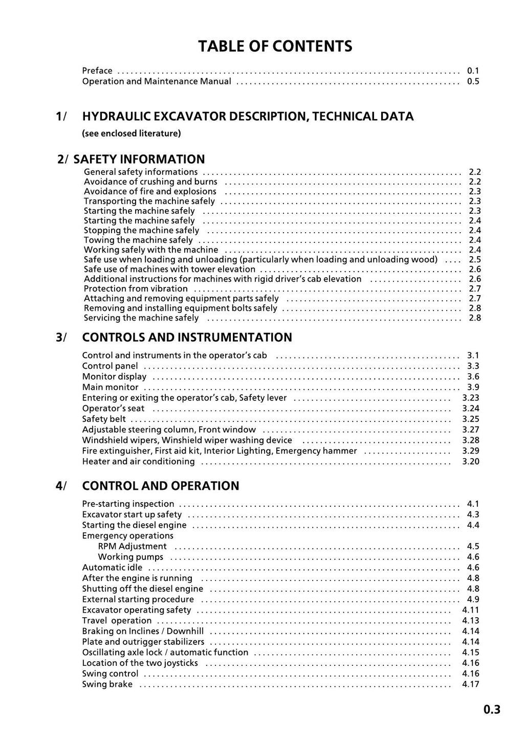Liebherr A954 B-HD LITRONIC Excavator Operators manual