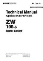 Hitachi ZW100-6 Wheel Loader Technical Manual Operational Principle