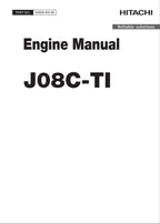 Hitachi J08C-TI Wheel Loader Engine Manual