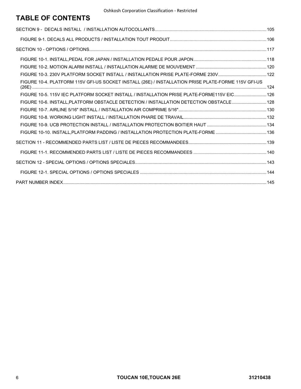 JLG  10E 26E  Vertical Lift Parts Catalog Manual