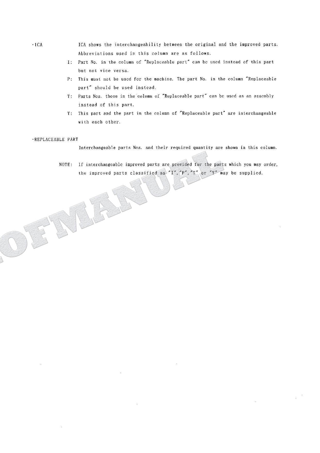 HITACHI EX120-3C Excavator Parts Catalog Manual SN 01001-