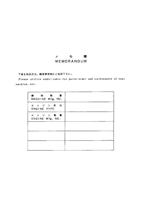 Manual del catálogo de piezas de la excavadora Hitachi EX17U