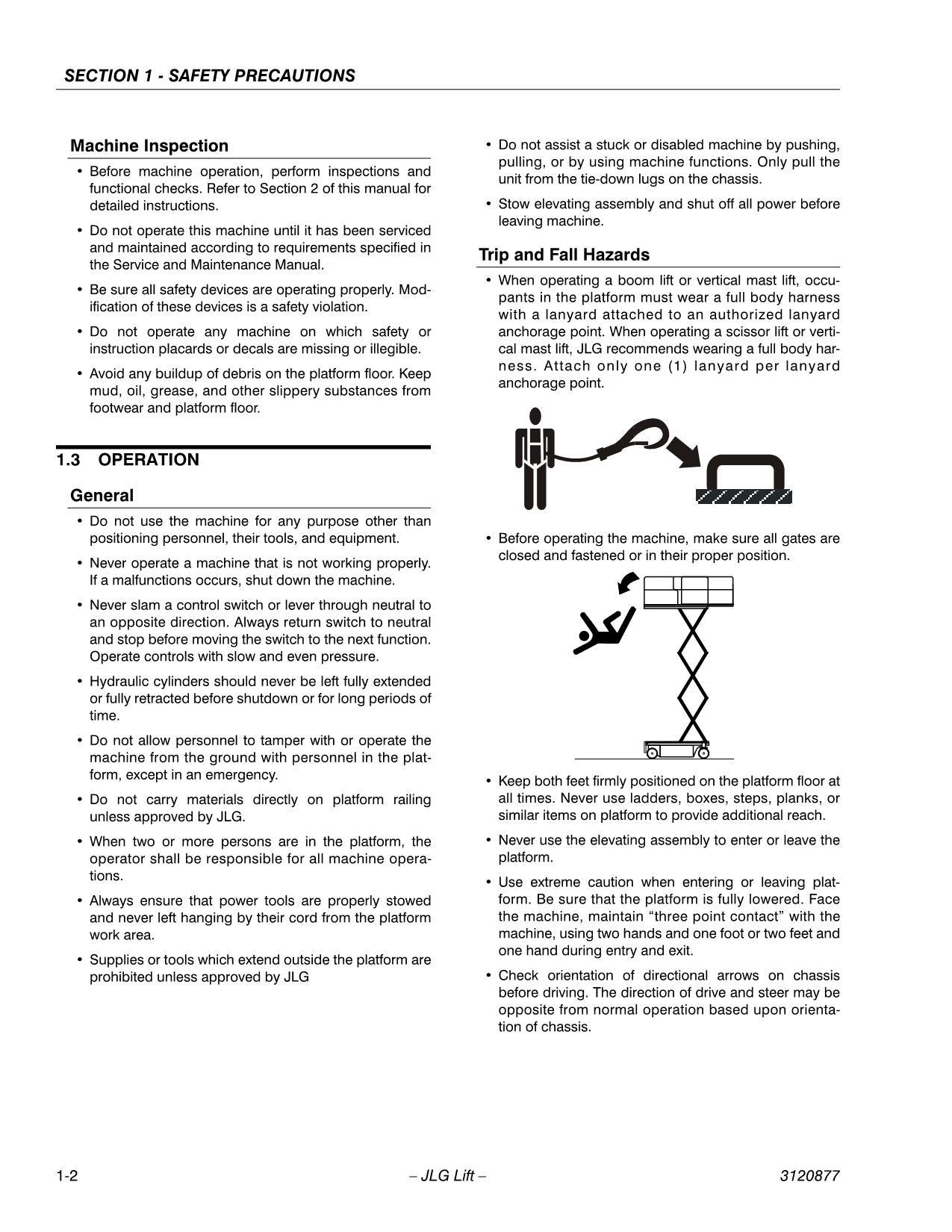 Manual del operador del elevador JLG 1532E3 1932E3 2033E3 2046E3 2646E3 2658E3 3120877