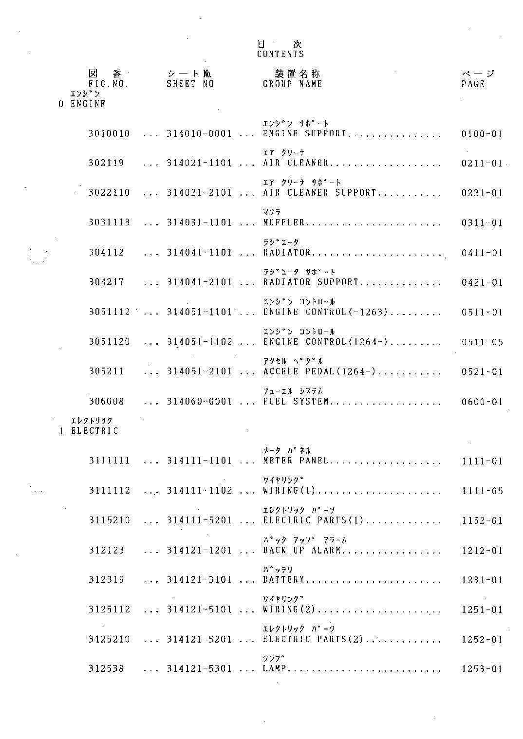 Hitachi FL120-2 Wheel Loader Parts Catalog Manual SN all