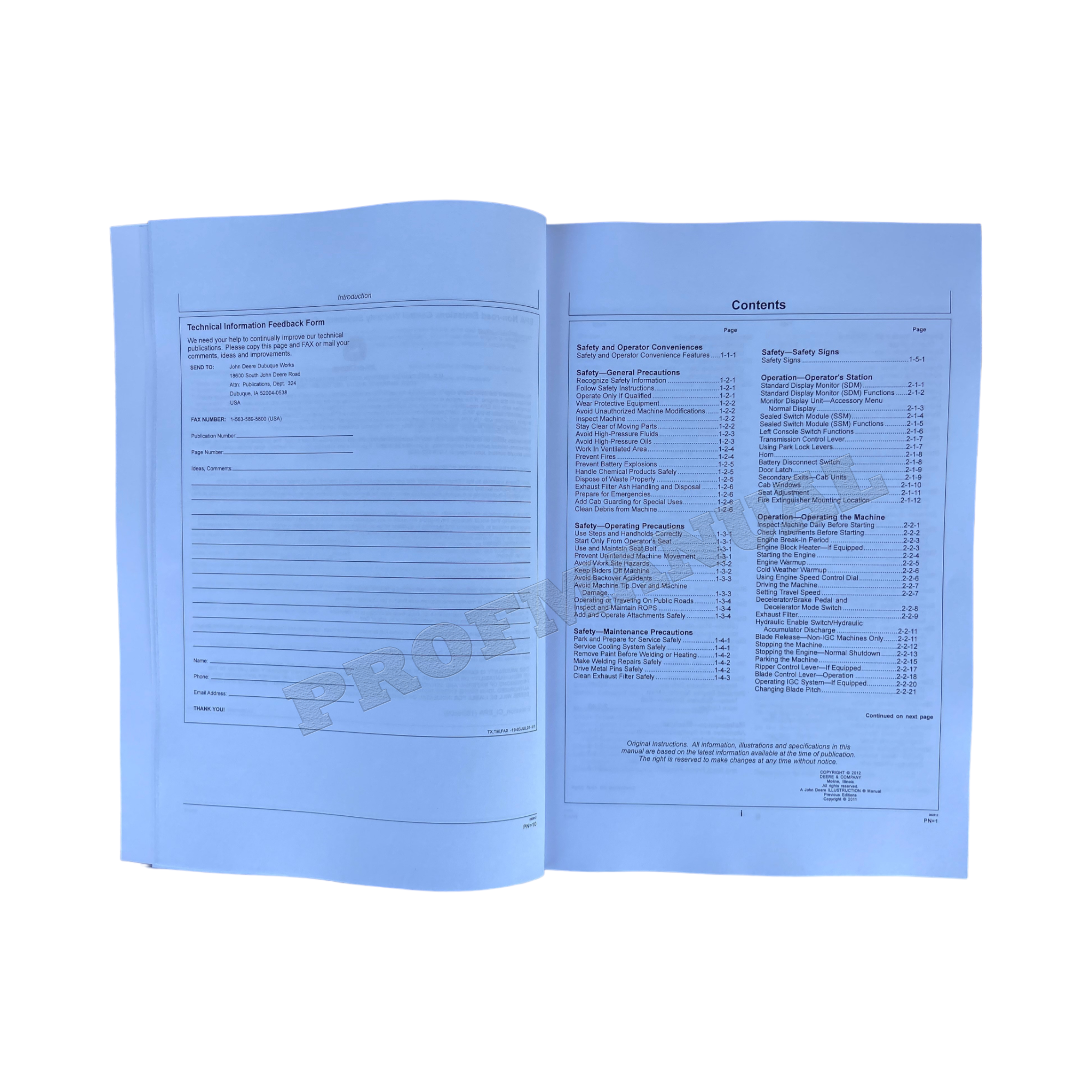 MANUAL DEL OPERADOR DE LA BULLDOZER SOBRE ORUGAS JONH DEERE 850K + ¡BONIFICACIÓN! 