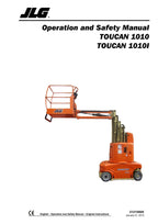TOUCAN 1010 1010I Vertical Lift Maintenance Operation Operators Manual