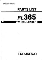 Hitachi FL365 Wheel Loader Parts Catalog Manual SN all