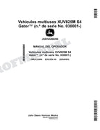 John Deere XUV825M S4 cocodrilo Manual del Operador Español OMUC23886