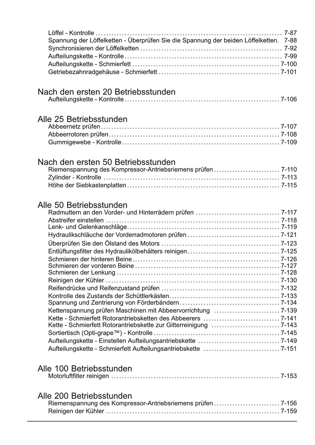 New Holland 7030M 8030L Traubenerntemaschine Betriebsanleitung