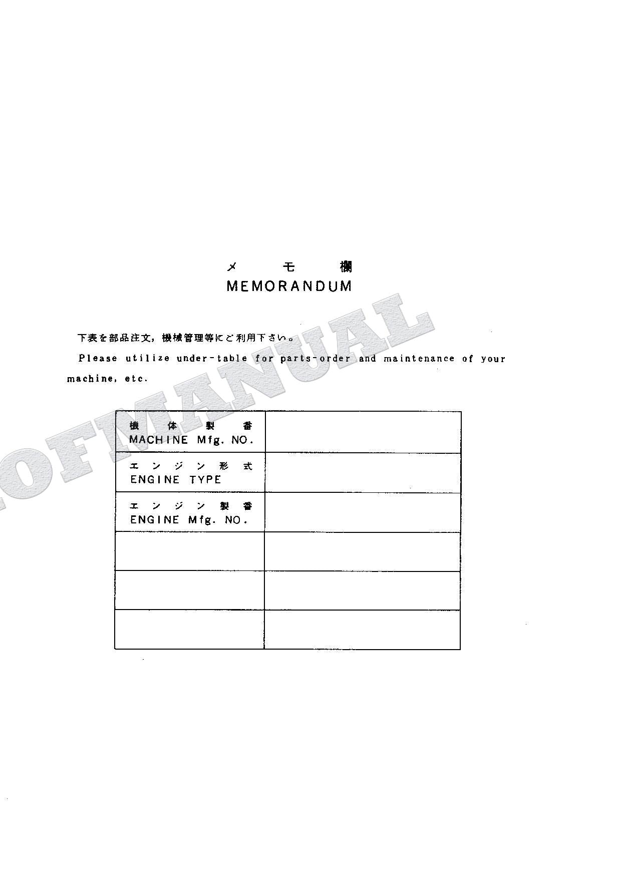 HITACHI EX135UR Excavator Parts Catalog Manual SN 001001-