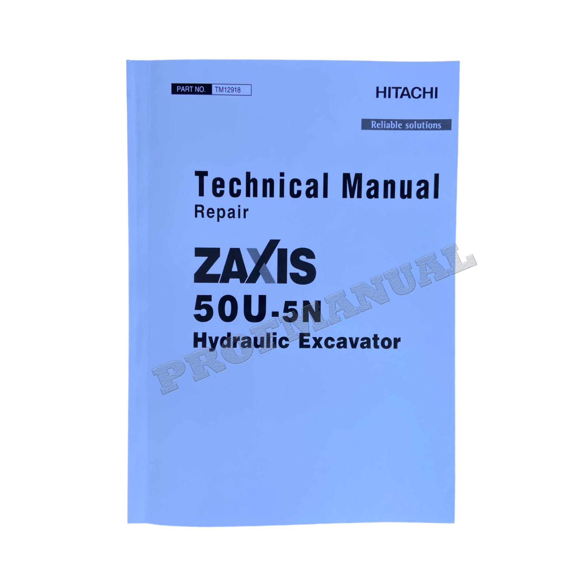 HITACHI ZAXIS 50U-5N EXCAVATOR REPAIR SERVICE MANUAL