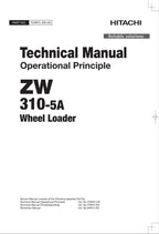 Hitachi ZW310-5A Wheel Loader Technical Manual Operational Principle