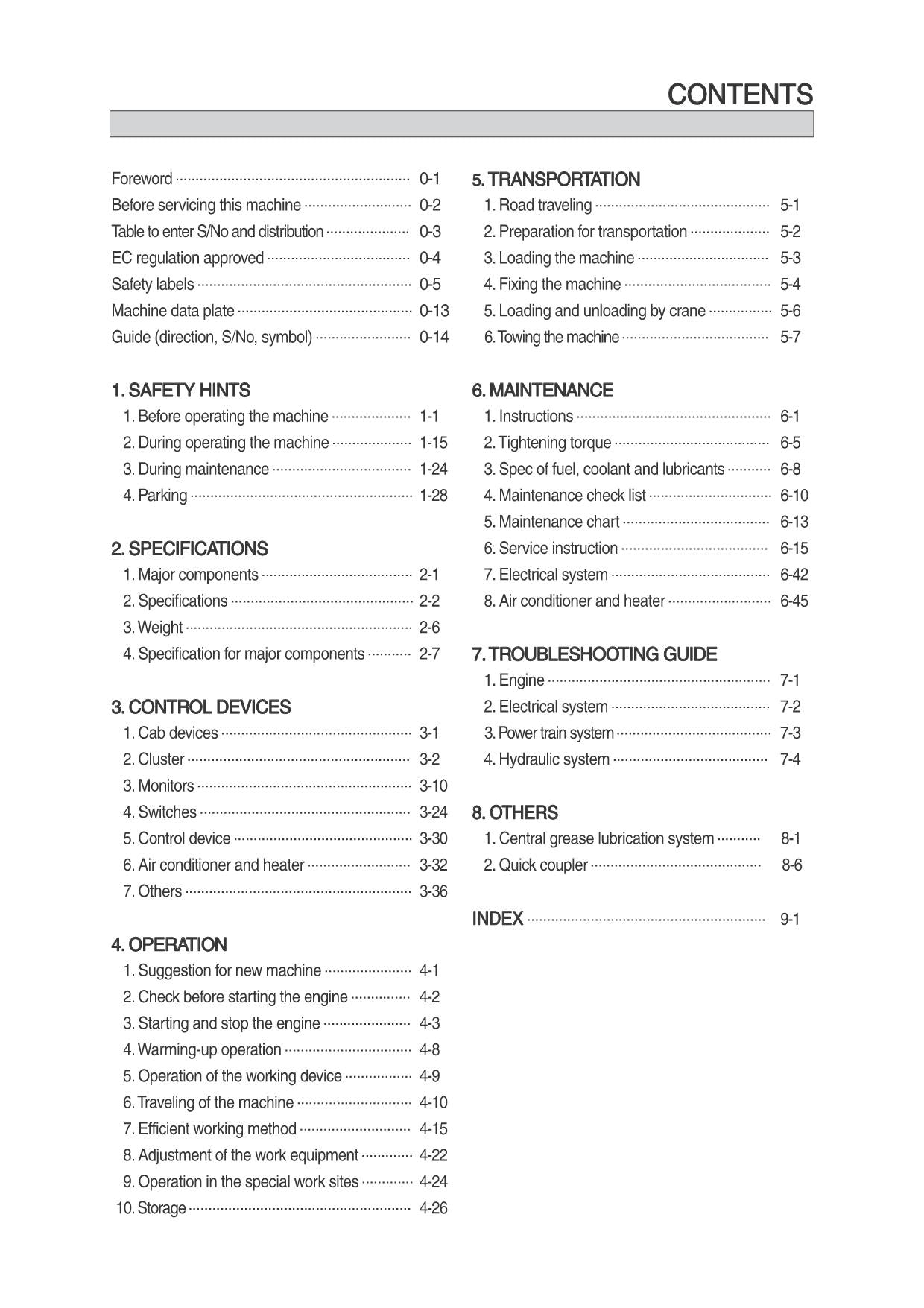 Hyundai HL740-9S WHEEL LOADER Operators Maintenance Manual