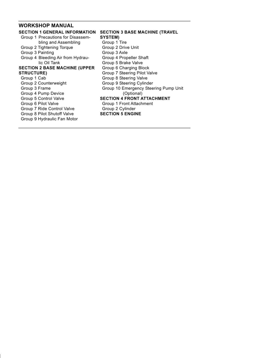 Hitachi ZW220 ZW250 Standard Spec Loader Service Manual Operational Principle