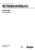 New Holland E230C SR Bagger Betriebsanleitung
