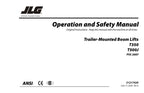 JLG T350 T500J Boom Lift Maintenance Operation Operators Manual 31217420