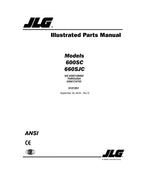 JLG 600SC 660SJC Scissor Lift Parts Catalog Manual