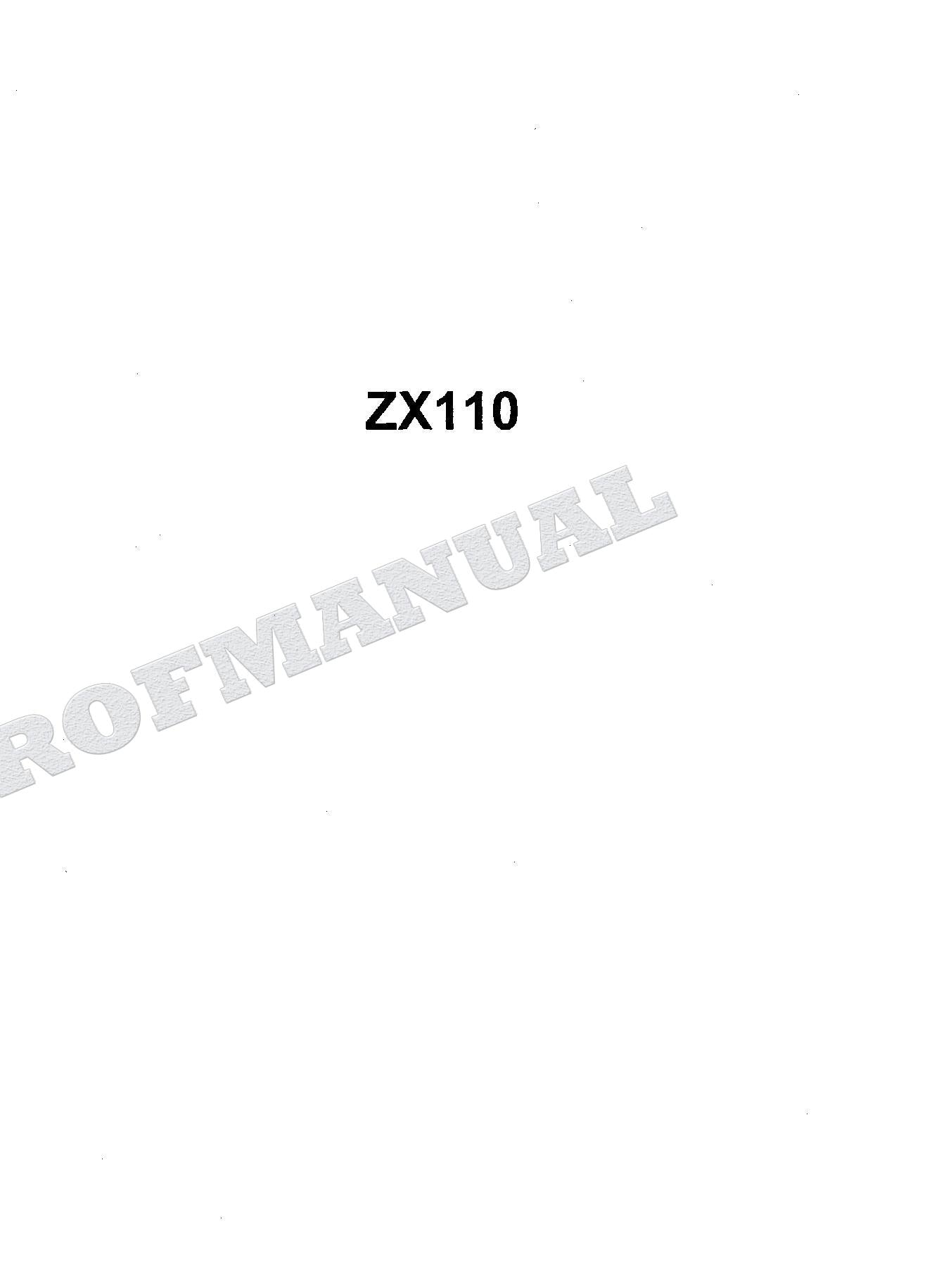 HITACHI ZAXIS ZX110 ZX110M ZX110-E ML Clane Excavator Parts Catalog Manual
