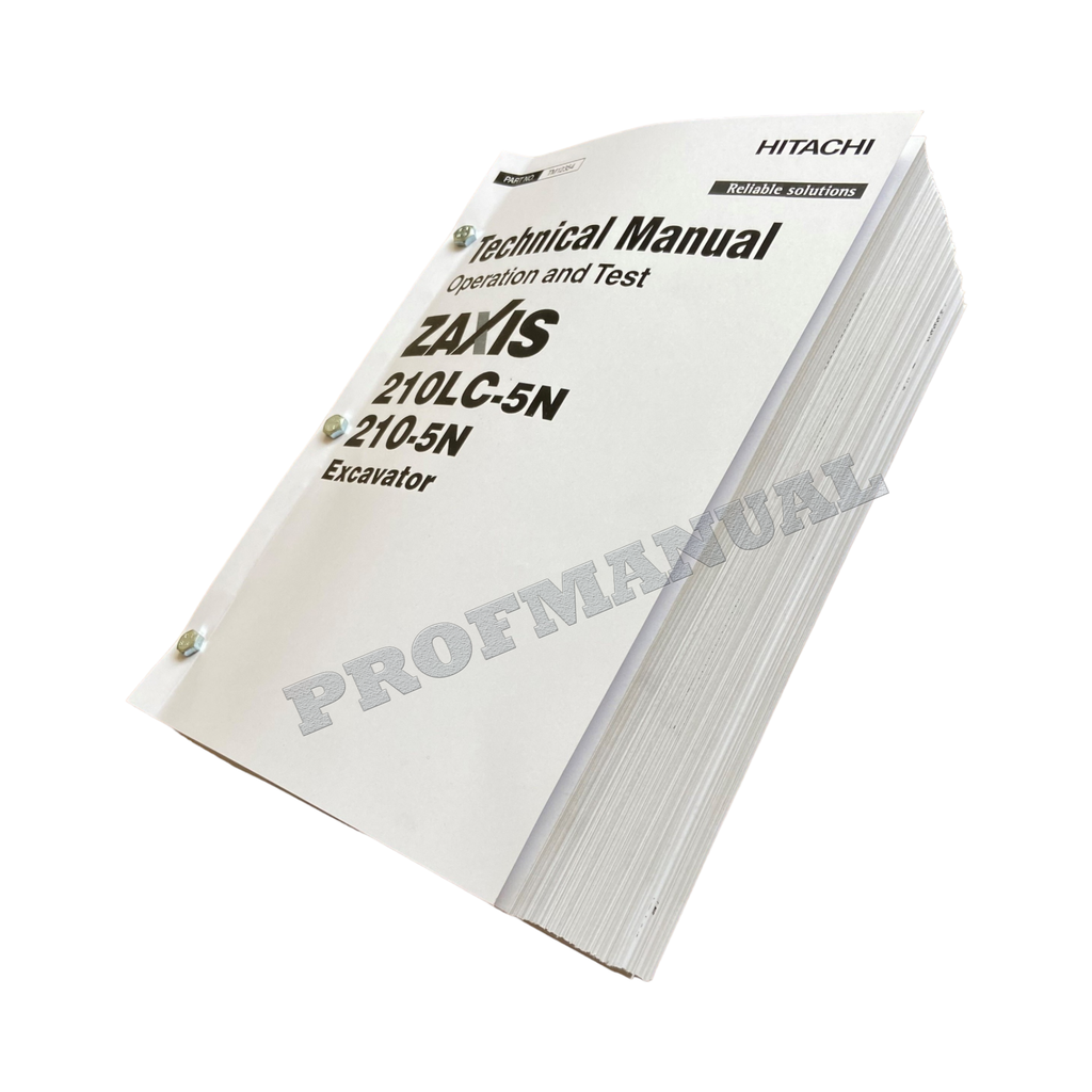 HITACHI ZAXIS210LC-5N ZAXIS210-5N EXCAVATOR OPERATION TEST SERVICE MANUAL