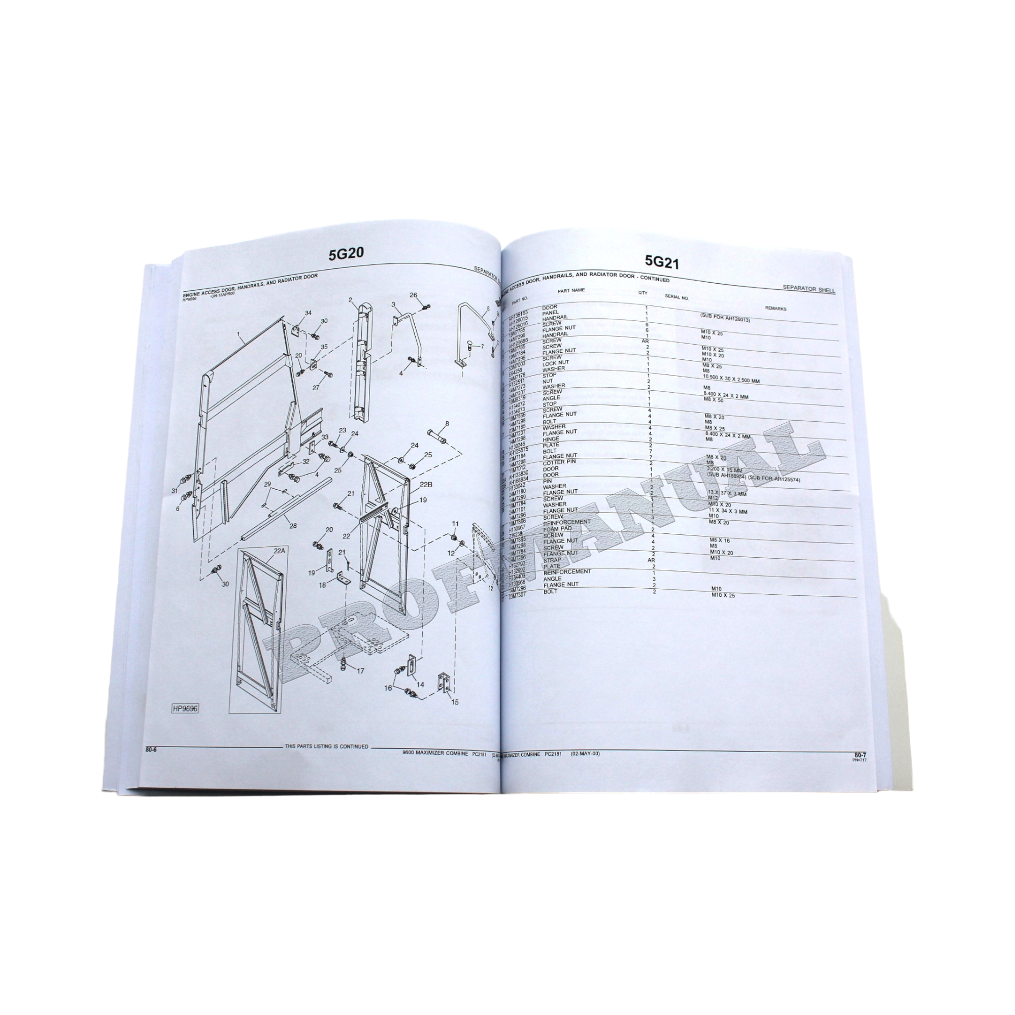 CATÁLOGO DE PIEZAS DE LA COSECHADORA JOHN DEERE 9600 MAXIMIZER + ¡BONIFICACIÓN!