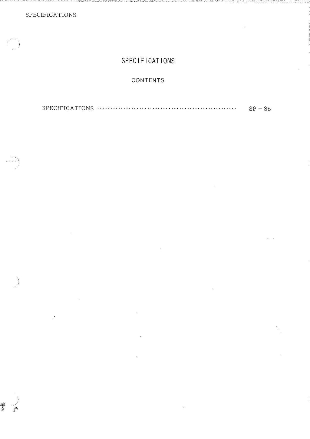 HITACHI UH031 Excavator Service Manual