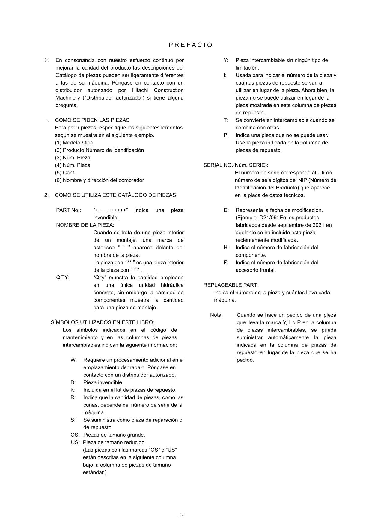 Hitachi ZW550-6 Equipment Component Wheel Loader Parts Catalog Manual