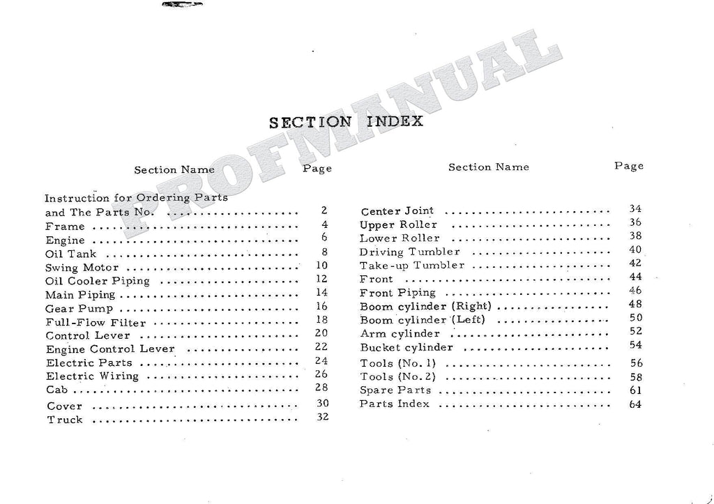 HITACHI UH03-2 CONSTRUCTION Excavator Parts Catalog Manual